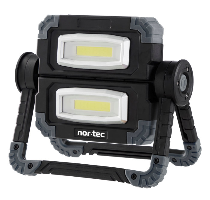 Arbeidslampe LED 2 x 5 W foldbar